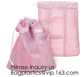 Lingerie Mesh Bags OEM Mesh Laundry Bags,Large Capacity Mesh Drawstring Laundry Bag Washable Reusable Cloth Bag Promotio supplier