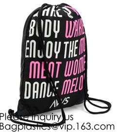 Multicolor Drawstring Backpack Bags Sports Cinch Sack String Backpack Storage Bags for Gym Traveling Backpack Drawstring supplier