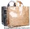 Tyvek Reversible Reusable Shopping Tote Beach Pool Travel Bag Ultra Soft FOLDABLE Material,Reusable Grocery Bag, Easily supplier