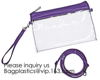 Fashion Clear Purses PVC Crossbody Bag Snakeskin Fringe Clutch Handbag Stadium Approved Bag,Cross Body Bag Clutch Messen supplier