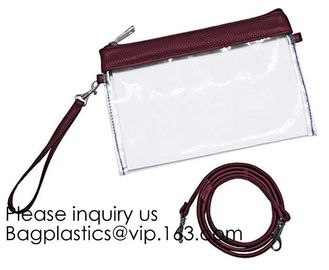 Fashion Clear Purses PVC Crossbody Bag Snakeskin Fringe Clutch Handbag Stadium Approved Bag,Cross Body Bag Clutch Messen supplier