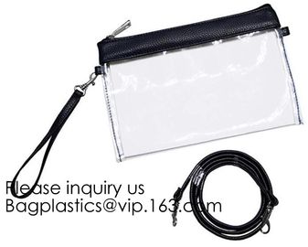 Fashion Clear Purses PVC Crossbody Bag Snakeskin Fringe Clutch Handbag Stadium Approved Bag,Cross Body Bag Clutch Messen supplier