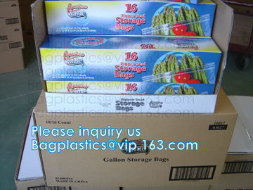 100% COMPOSTABLE food bag K freezer storage bags, Food grade plastic packing bag K slider storage bags CORN supplier