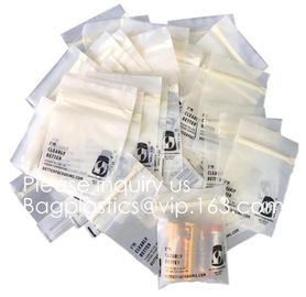 Biodegradable d matte k OEM waterproof bag zipper compostable zip packing bag for clothing apparel packing supplier