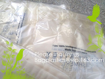 Corn Starch Compostable Plastic Biodegradable Food PLA Plastic k Bags matte k bags for underwear, CORN BAGS supplier