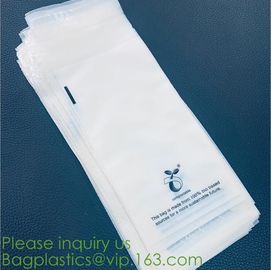 biodegradable cornstarch compost Self Adhesive Seal corn starch Bag 100% biodegradable cornstarch bags custom print comp supplier