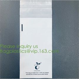 biodegradable cornstarch compost Self Adhesive Seal corn starch Bag 100% biodegradable cornstarch bags custom print comp supplier