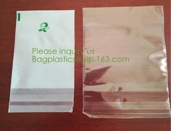 Wholesale Custom Environmentally Friendly 100% Compostable Biodegradable Self Sealing Corn Starch Plastic Packaging Bag supplier