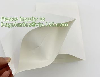 Bagease Bagplastics Brown Kraft Compostable k Food Standup White Resealable Big Stock Plain Paper Bags supplier