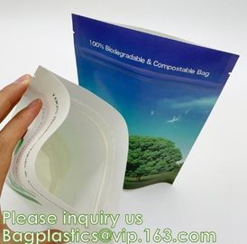 Bagease Bagplastics Brown Kraft Compostable k Food Standup White Resealable Big Stock Plain Paper Bags supplier