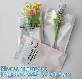 Laser Holographic Material Printed Heat Seal Aluminum Foil Packing Plastic Bag With k For Small Stuff 10g 5g supplier