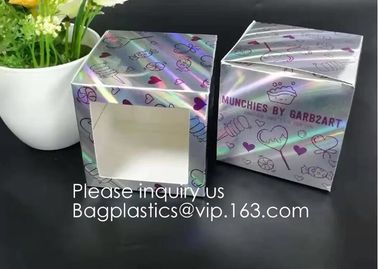 Bagease Multiple Use Candy Pack Holographic Clear Front Packaging Zipper Bag Wholesale Retail Heat Seal Bag For Popcorn supplier