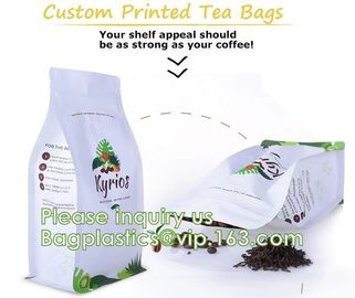 Eco Recyclable Reusable Resealable Doypack Coffee Tea Bag Red Stand up Pouch with Valve and k Chocolate, Potato supplier