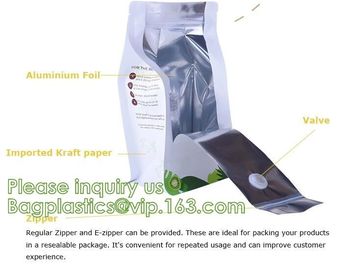 Eco Recyclable Reusable Resealable Doypack Coffee Tea Bag Red Stand up Pouch with Valve and k Chocolate, Potato supplier