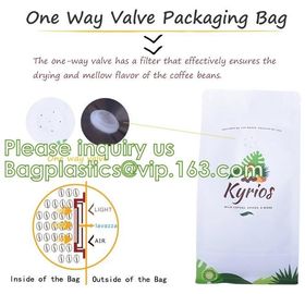 Eco Recyclable Reusable Resealable Doypack Coffee Tea Bag Red Stand up Pouch with Valve and k Chocolate, Potato supplier