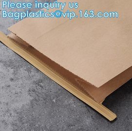 Tin tie tea pouch bag, coffee bean packaging stand up k kraft paper tea paper bag with window Cookie choco pouch supplier