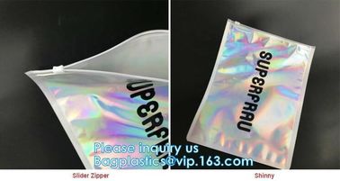 Metallized mailer pac Hologram Shiny Foil Glamour Holographic Mailers Metallic Mailer Apparel garment clothes Packaging supplier