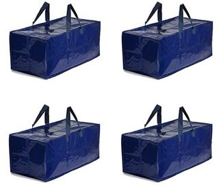 Travel Tote Should Handle Bags, Grid Bag with Zipper 160 GSM Big PP Laminated Non Woven Zipper Bag Large Luggage Bag supplier