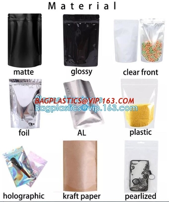 Biodegradable Reusable Snack Storage Bag Keep Food Fresh, ziplock smell proof stand up pouch mylar bags supplier