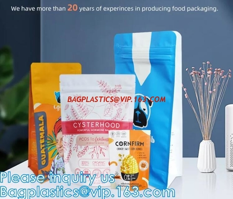 Zip lock Slider seal Top Bag Custom Packaging Zipper Printed Foil Stand Up Pouch Bag With Window supplier