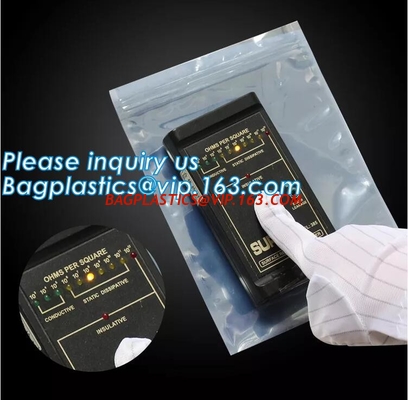 Packing Electronic PCB Static sheilding ziplock Vacuum Plastic Pouch Esd Moisture Barrier Aluminum Bag supplier