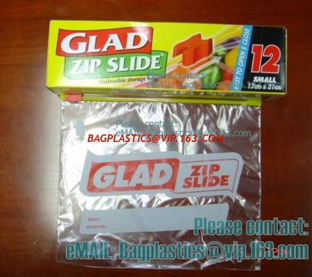 China Glad Zipper Food Bags, Microwave Bags, Slider Bags, School Lunch Pouch, Slider grip bags factory