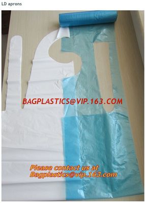 China plastic pe aprons, poly apron, ld disposable, aprons, LDPE apron, HDPE apron, PE apron factory