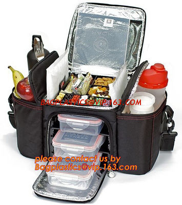 China custom polyester non woven cans thermal frozen food lunch insulated cooler bag factory