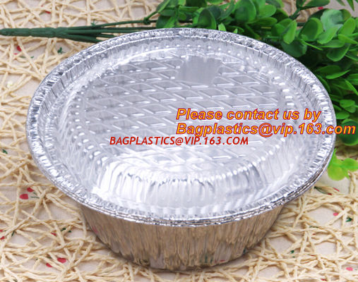 China disposable food packaging aluminum foil container, tray, box Customised food Aluminum Foil, bakery box, bakery container factory