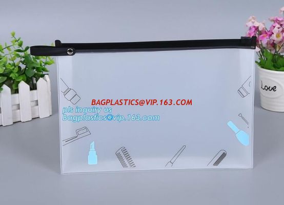 China pvc zipper lock slider bag/Resealable PVC Slider Zip Poly Bag, Flat Garment Zipper Packaging Slider Bag, CPE material zi factory