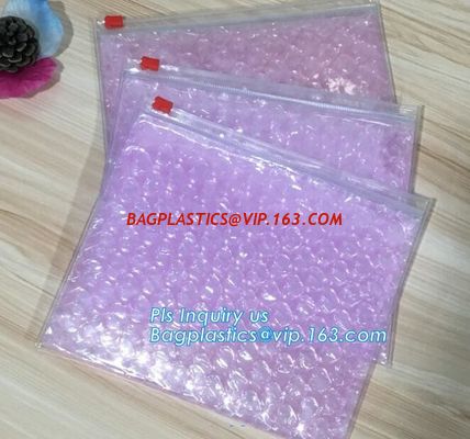 China Customized Slider bubble bag, OEM Factory Price With custom Bubble k packaing bag, Reusable Packing Bubble Packing factory