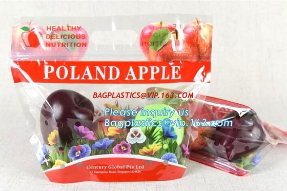 China Gusseted Plastic Cherry Bag with Zipper, Barrier Feature Fruit Packing Bag Fresh Protection, Cherries carriage bag factory