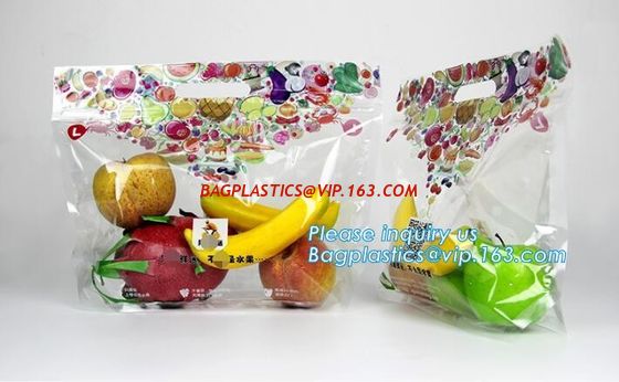 China Portable bag perforation fruit bag supermarket grape packaging bag, Venting Hole Fresh Fruit & Vegetable Packaging Plast factory
