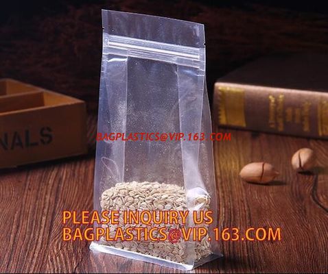 China printable plastic k bag for candy snack food package, side seal pp plastic zip lock bag die cut hole, pp bag factory