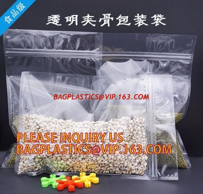 China Candy Seal PP Plastic Zip Lock Bag, rice bag, pp rice bags, Freshness Protection Package Self Sealing clear Zip Lock Pla factory