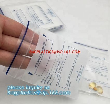 China Medical powder plastic child proof zip lock bags / sachet herbal pills pack aluminium foil pouch, medical grip seal bags factory