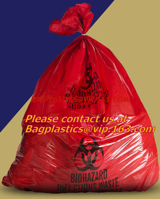 China Biohazard Plastic Bags, Biohazard Bags, Red Biohazard Waste Bags, Medical waste Bag, infectious bags, bagplastics, bagea factory
