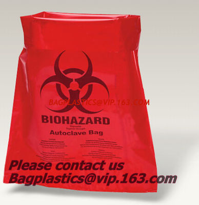 China infectious biohazard bags, Clinical supplies, biohazard,Specimen bags, autoclavable bags, sacks, Cytotoxic Waste Bags factory