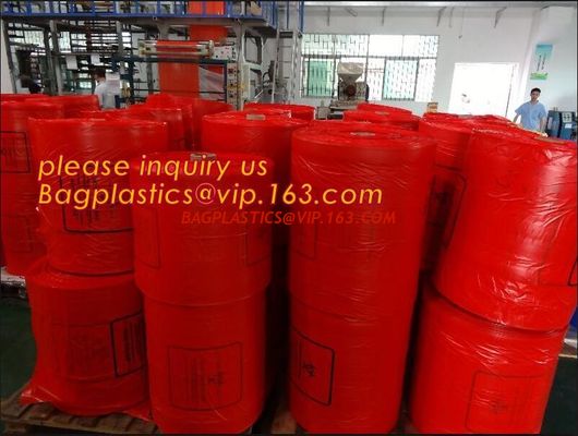 China biohazard large plastic medical waste bag, Autoclave Biohazard Bag Plastic for Healthcare Medical Waste Bags, Biohazard factory