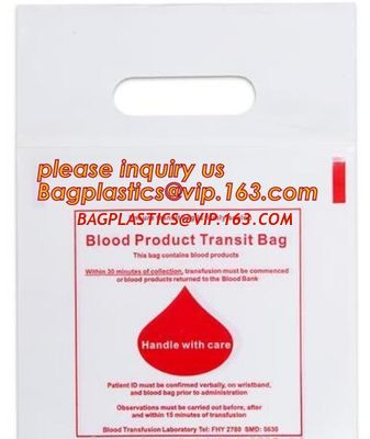 China BLOOD BAGS, BLOOD GIP BAGS, BLOOD HANDLE ZIP BAGS, Medical Biohazard Waste Plastic Bag, BAGPLASTICS, BAGEASE, PAC, PAK factory