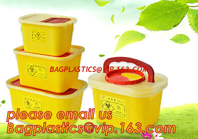 China Square sharps container, medical disposal bins, needle container, Disposable Hospital Biohazard Sharp Collector Waste Bi factory