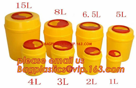 China 3/5/8/10/15 liter square Sharp Container Sharp Box Medical sharps disposal container, Medical Materials & Accessories Pr factory