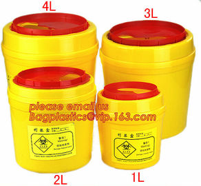 China 1.0L small biohazard sharps Container, bin for surgical waste with lower price, Disposable Hospital Biohazard Sharp Coll factory