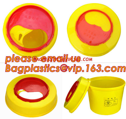 China Disposable Hospital Biohazard Sharp Collector Waste Bin, medical waste Biohazard Bags medical waste disposal bins, hospi factory