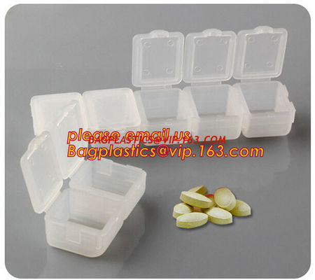China Monthly Pill Case Pill Organizer Pill Box With PU Leather Bag Leather Case, 7 Day Weekly Medicine Pill Organizer Am Pm P factory