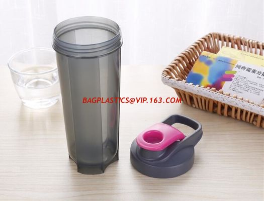 China Premium detachable plastic pill bottles for outdoor, portable sports water bottle built-in 7 daysportable Plastic bottle factory