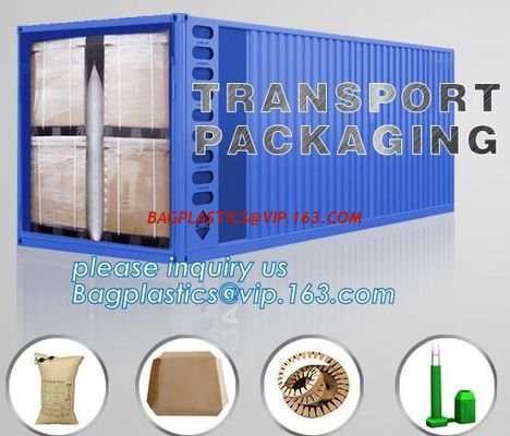 China container pillow 150*50 dunnage bag, Dunnage Air Bag Valve for Container Pillow, air pillow dunnage bags, bagplastics factory