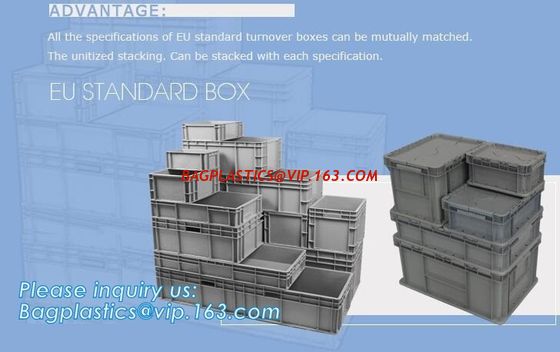 China Multi-purpose Euro logistics plastic box ; Plastic turnover box, pp corrugated sheet Box plastic transport box turnover factory
