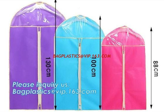 China Promotional Customized Nonwoven Garment cover, garment bags, garment sacks, suit cover, dress cover, cover bags, dust co factory