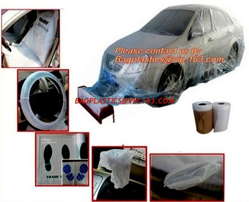 China Reusable seat cover car seats Steering wheel cover foil Disposable car carpet cover Disposable seat cover on a roll Wing factory